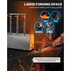 image:imageVEVOR Portable 2 Burner Propane Forge 2600F Metal and Knife Blacksmithing Forges Large Capacity Farrier Forging Tools and Equipment Complete Mini Forge KitSilver