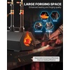 image:imageVEVOR Portable 2 Burner Propane Forge 2600F Metal and Knife Blacksmithing Forges Large Capacity Farrier Forging Tools and Equipment Complete Mini Forge KitBlack