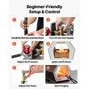 image:imageVEVOR Portable 2 Burner Propane Forge 2600F Metal and Knife Blacksmithing Forges Large Capacity Farrier Forging Tools and Equipment Complete Mini Forge KitBlack