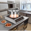 image:imageVEVOR Portable Commercial Cooktop 1800W Induction Burner with 9 Temperature Settings Stainless Steel Countertop Induction Hot Plate with 3H Timer Child Lock for Restaurant Cooking