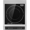 image:imageVEVOR Portable Commercial Cooktop 1800W Induction Burner with 9 Temperature Settings Stainless Steel Countertop Induction Hot Plate with 3H Timer Child Lock for Restaurant Cooking