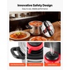 image:imageVEVOR Pressure Cooker 10Qt Pressure Cooker Stainless Steel Pressures Canner with Steaming Rack Tempered Glass Lid Three Pressures Settings for Meat Beans Rice Soup Sauces Cook up to 100 kPa63 Quarts