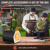 image:imageVEVOR Propane Forge Portable Single Burner 2600F Metal and Knife Forge Large Capacity Blacksmithing Farrier Forges Gas Forging Tools and Equipment Complete Mini Forge Kit1 burner