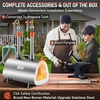 image:imageVEVOR Propane Forge Portable Single Burner 2600F Metal and Knife Forge Large Capacity Blacksmithing Farrier Forges Gas Forging Tools and Equipment Complete Mini Forge Kit2 burner