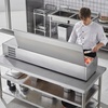 image:imageVEVOR Refrigerated Condiment Prep Station 135 W Countertop Refrigerated Condiment Station with 2 13 Pans amp 4 16 Pans 304 Stainless Body and PC Lid Sandwich Prep Table with Stainless Guard ETLOriginal Stainless 71 in