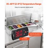 image:imageVEVOR Refrigerated Condiment Prep Station 135 W Countertop Refrigerated Condiment Station with 2 13 Pans amp 4 16 Pans 304 Stainless Body and PC Lid Sandwich Prep Table with Stainless Guard ETLNew Stainless 60 in