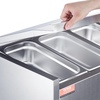 image:imageVEVOR Refrigerated Condiment Prep Station 135 W Countertop Refrigerated Condiment Station with 2 13 Pans amp 4 16 Pans 304 Stainless Body and PC Lid Sandwich Prep Table with Stainless Guard ETLNew Stainless 48in