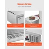 image:imageVEVOR Refrigerated Condiment Prep Station 135 W Countertop Refrigerated Condiment Station with 2 13 Pans amp 4 16 Pans 304 Stainless Body and PC Lid Sandwich Prep Table with Stainless Guard ETLNew Stainless 60 in