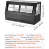 image:imageVEVOR Refrigerated Display Case 176 CuFt550L Large Pastry Display Case 2Tier Commercial Cake Refrigerator with LED Lighting TURBO Cooling FrostFree AirCooling for Bakery Dessert Shop71 CuFtNew