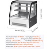 image:imageVEVOR Refrigerated Display Case 176 CuFt550L Large Pastry Display Case 2Tier Commercial Cake Refrigerator with LED Lighting TURBO Cooling FrostFree AirCooling for Bakery Dessert Shop42 CuFtNew