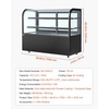 image:imageVEVOR Refrigerated Display Case 176 CuFt550L Large Pastry Display Case 2Tier Commercial Cake Refrigerator with LED Lighting TURBO Cooling FrostFree AirCooling for Bakery Dessert Shop176 CuFtNew