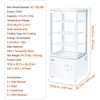 image:imageVEVOR Refrigerated Display Case 98 CuFt278L Large Pastry Display Case 5Tier Commercial Cake Refrigerator with LED Lighting TURBO Cooling FrostFree AirCooling for Bakery Dessert Shop3 CuFtNew