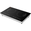 image:imageVEVOR SK92IHA36CK04 9200W Electric Countertop Burner Knob Control Stove Builtin Induction Cooktop with 12 Temperature Settings Glass Surface Auto ShutOff 36in 5 Burners220V Black24in 2 Burners110V