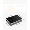 image:imageVEVOR SK92IHA36CK04 9200W Electric Countertop Burner Knob Control Stove Builtin Induction Cooktop with 12 Temperature Settings Glass Surface Auto ShutOff 36in 5 Burners220V Black24in 2 Burners110V