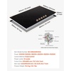 image:imageVEVOR SK92IHA36CK04 9200W Electric Countertop Burner Knob Control Stove Builtin Induction Cooktop with 12 Temperature Settings Glass Surface Auto ShutOff 36in 5 Burners220V Black36in 5 Burners220V