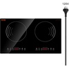 image:imageVEVOR SK92IHA36CK04 9200W Electric Countertop Burner Knob Control Stove Builtin Induction Cooktop with 12 Temperature Settings Glass Surface Auto ShutOff 36in 5 Burners220V Black24in 2 Burners110V