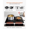 image:imageVEVOR SK92IHA36CK04 9200W Electric Countertop Burner Knob Control Stove Builtin Induction Cooktop with 12 Temperature Settings Glass Surface Auto ShutOff 36in 5 Burners220V Black24in 2 Burners110V