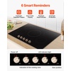 image:imageVEVOR SK92IHA36CK04 9200W Electric Countertop Burner Knob Control Stove Builtin Induction Cooktop with 12 Temperature Settings Glass Surface Auto ShutOff 36in 5 Burners220V Black36in 5 Burners220V