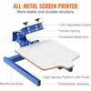 image:imageVEVOR Screen Printing Machine 1 Color 1 Station Silk Screen Printing Press 212x177in  54x45cm Screen Printing Press DoubleLayer Positioning Pallet Adjustable Tension for TShirt DIY Printing