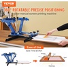 image:imageVEVOR Screen Printing Machine 4 Color 1 Station 360 Rotable Silk Screen Printing Press 212x177in  54x45cm Screen Printer Press DoubleLayer Positioning Pallet for TShirt DIY Printing4 Color 1 Station