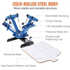 image:imageVEVOR Screen Printing Machine 4 Color 1 Station 360 Rotable Silk Screen Printing Press 212x177in  54x45cm Screen Printer Press DoubleLayer Positioning Pallet for TShirt DIY Printing4 Color 1 Station