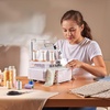 image:imageVEVOR Serger Overlock Sewing Machine 1250 Stitches Per Minute 234 Thread Capability 072 Adjustable Differential Feed with Free Arm and LED Light Sewing Machine for Various Fabrics White235 Thread