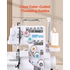 image:imageVEVOR Serger Overlock Sewing Machine 1250 Stitches Per Minute 234 Thread Capability 072 Adjustable Differential Feed with Free Arm and LED Light Sewing Machine for Various Fabrics White235 Thread