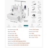 image:imageVEVOR Serger Overlock Sewing Machine 1250 Stitches Per Minute 234 Thread Capability 072 Adjustable Differential Feed with Free Arm and LED Light Sewing Machine for Various Fabrics White234 Thread