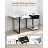 image:imageVEVOR Sewing Table Multipurpose Sewing Machine Table with Foldable Side Shelf Adjustable Shelf Steel Legs Computer Desk for Home Fashion Studio Art Studio Educational Institution White55 in