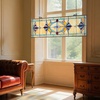 image:imageVEVOR Stained Glass Window Panel 20 x 21 in Tiffany Style Hanging Transom Window Panel with Chain Large Vertical Rectangle Stain Glass Vintage Traditional Art Handcrafts for Kitchen Home Decor32 x 10 in
