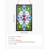image:imageVEVOR Stained Glass Window Panel 20 x 21 in Tiffany Style Hanging Transom Window Panel with Chain Large Vertical Rectangle Stain Glass Vintage Traditional Art Handcrafts for Kitchen Home Decor17 x 29 in