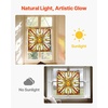 image:imageVEVOR Stained Glass Window Panel 20 x 21 in Tiffany Style Hanging Transom Window Panel with Chain Large Vertical Rectangle Stain Glass Vintage Traditional Art Handcrafts for Kitchen Home Decor20 x 21 in