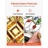 image:imageVEVOR Stained Glass Window Panel 20 x 21 in Tiffany Style Hanging Transom Window Panel with Chain Large Vertical Rectangle Stain Glass Vintage Traditional Art Handcrafts for Kitchen Home Decor20 x 21 in