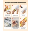 image:imageVEVOR Sublimation Oven Machine 13 Qt Fits 20oz Tumblers with 50 Shrink Films 1 Tape and 2 Heat Gloves Oven for Sublimation Blank Tumblers Mugs Bowls OffWhite26 Qt  Heat Air Gun