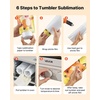 image:imageVEVOR Sublimation Oven Machine 13 Qt Fits 20oz Tumblers with 50 Shrink Films 1 Tape and 2 Heat Gloves Oven for Sublimation Blank Tumblers Mugs Bowls OffWhite13 Qt  Heat Air Gun
