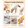 image:imageVEVOR Sublimation Oven Machine 13 Qt Fits 20oz Tumblers with 50 Shrink Films 1 Tape and 2 Heat Gloves Oven for Sublimation Blank Tumblers Mugs Bowls OffWhite26 Qt