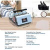 image:imageVEVOR Tumbler Heat Press Machine 1130oz Mug Press Heat Up Fast and Even Tumbler Press with Sublimation Paper Tape and Gloves Temp and Time Setting for Sublimation Tumblers Cups Mugs GreenLight Blue