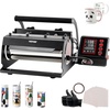 image:imageVEVOR Tumbler Heat Press Machine 1130oz Mug Press Heat Up Fast and Even Tumbler Press with Sublimation Paper Tape and Gloves Temp and Time Setting for Sublimation Tumblers Cups Mugs GreenBlack