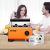 image:imageVEVOR Tumbler Heat Press Machine 1130oz Mug Press Heat Up Fast and Even Tumbler Press with Sublimation Paper Tape and Gloves Temp and Time Setting for Sublimation Tumblers Cups Mugs GreenOrange
