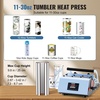 image:imageVEVOR Tumbler Heat Press Machine 1130oz Mug Press Heat Up Fast and Even Tumbler Press with Sublimation Paper Tape and Gloves Temp and Time Setting for Sublimation Tumblers Cups Mugs GreenLight Blue