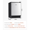 image:imageVEVOR Undercounter Builtin Ice Maker 15 LbsDay Under Counter Ice Maker Machine with Reversible Door Stainless Steel Freestanding Ice Maker for Commercial Home Kitchen No Drain RequiredCrescent Ice