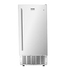 image:imageVEVOR Undercounter Builtin Ice Maker 15 LbsDay Under Counter Ice Maker Machine with Reversible Door Stainless Steel Freestanding Ice Maker for Commercial Home Kitchen No Drain RequiredNugget Ice