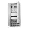 image:imageVEVOR Undercounter Builtin Ice Maker 15 LbsDay Under Counter Ice Maker Machine with Reversible Door Stainless Steel Freestanding Ice Maker for Commercial Home Kitchen No Drain RequiredNugget Ice
