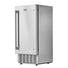 image:imageVEVOR Undercounter Builtin Ice Maker 15 LbsDay Under Counter Ice Maker Machine with Reversible Door Stainless Steel Freestanding Ice Maker for Commercial Home Kitchen No Drain RequiredNugget Ice