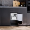 image:imageVEVOR Undercounter Builtin Ice Maker 15 LbsDay Under Counter Ice Maker Machine with Reversible Door Stainless Steel Freestanding Ice Maker for Commercial Home Kitchen No Drain RequiredCrescent Ice