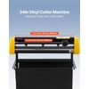 image:imageVEVOR Vinyl Cutter 53 Inch Vinyl Cutter Machine SemiAutomatic DIY Vinyl Printer Cutter Machine Manual Positioning Sign Cutting with Floor Stand Signmaster Software34 Inch