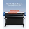 image:imageVEVOR Vinyl Cutter 53 Inch Vinyl Cutter Machine SemiAutomatic DIY Vinyl Printer Cutter Machine Manual Positioning Sign Cutting with Floor Stand Signmaster Software53 Inch