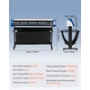 image:imageVEVOR Vinyl Cutter 53 Inch Vinyl Cutter Machine SemiAutomatic DIY Vinyl Printer Cutter Machine Manual Positioning Sign Cutting with Floor Stand Signmaster Software53 Inch