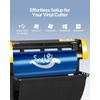 image:imageVEVOR Vinyl Cutter 53 Inch Vinyl Cutter Machine SemiAutomatic DIY Vinyl Printer Cutter Machine Manual Positioning Sign Cutting with Floor Stand Signmaster Software34 Inch
