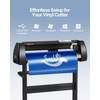 image:imageVEVOR Vinyl Cutter 53 Inch Vinyl Cutter Machine SemiAutomatic DIY Vinyl Printer Cutter Machine Manual Positioning Sign Cutting with Floor Stand Signmaster Software28 Inch